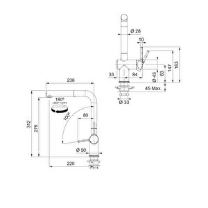 Mrg 110-72 Eviye, Active Plus Spiralli Armatür, Sıvı Sabunluk Oyster Üçlü Set