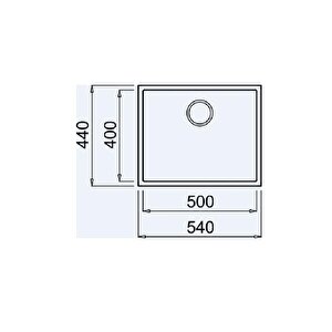 Square 50.40 Tg Tezgahaltı Granit Eviye, In 995 Fw Kuğu Mutfak Bataryası Beyaz Set