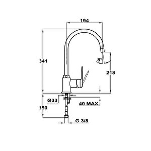 Square 50.40 Tg Tezgahaltı Granit Eviye, In 995 Fw Kuğu Mutfak Bataryası Beyaz Set