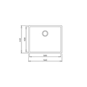 Square 50.40 Tg Tezgahaltı Granit Eviye, Oval 914 Batarya Siyah Set