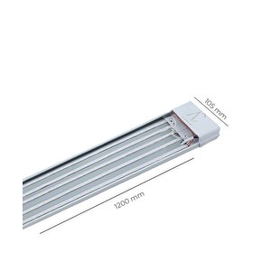 120w Beyaz Kristal Led Bant Armatür 6500k Beyaz Işık