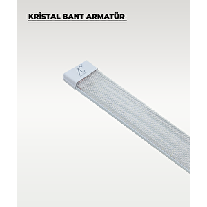 120w Beyaz Kristal Led Bant Armatür 6500k Beyaz Işık
