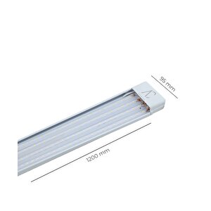 100w Beyaz Kristal Led Bant Armatür 6500k Beyaz Işık