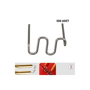 500 Adet 0,8mm Dalgalı Ti̇p Plasti̇k Kaynak Zımba Teli̇