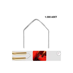 1000 Adet 0,8mm V Ti̇p Plasti̇k Kaynak Zimba Teli̇