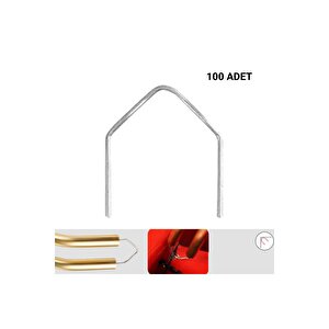 100 Adet 0,8mm V Ti̇p Plasti̇k Kaynak Zımba Teli̇