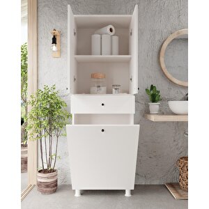 İrem Banyo Dolabı Beyaz (sepetli)
