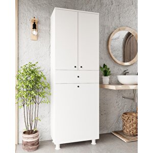 İrem Banyo Dolabı Beyaz (sepetli)