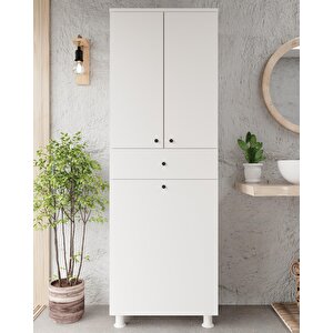 İrem Banyo Dolabı Beyaz (sepetli)