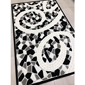 Kaşmir Halı Jade 146x233 Je 0024-03 Siyah Beyaz 4 M2 Halı