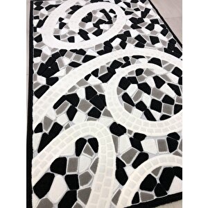 Kaşmir Halı Jade 146x233 Je 0024-03 Siyah Beyaz 4 M2 Halı