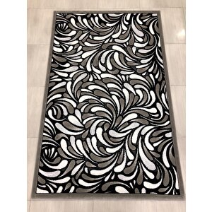 Kaşmir Halı Jade 146x233 Z 012-02 Gri Siyah Beyaz 4 M2 Halı