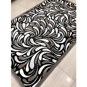 Kaşmir Halı Jade 146x233 Z 012-02 Gri Siyah Beyaz 4 M2 Halı