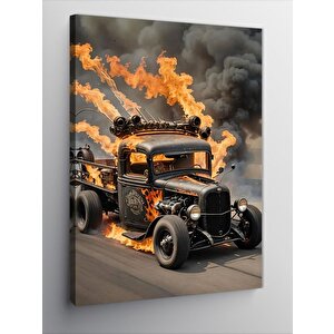 Kanvas Tablo Hotroad Kamyonet 50x70 cm