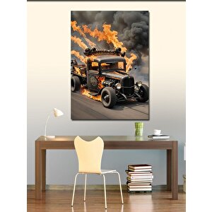 Kanvas Tablo Hotroad Kamyonet 50x70 cm