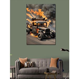 Kanvas Tablo Hotroad Kamyonet 70x100 cm