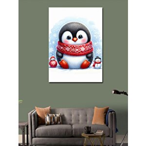 Kanvas Tablo Atkılı Penguen 50x70 cm