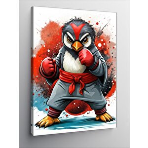 Kanvas Tablo Boksör Penguen 70x100 cm