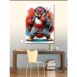Kanvas Tablo Boksör Penguen 70x100 cm