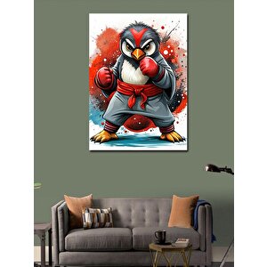 Kanvas Tablo Boksör Penguen 70x100 cm