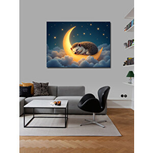 Kanvas Tablo Uyuyan Kirpi Rüyası 50x70 cm