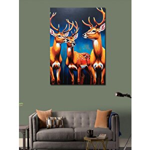 Kanvas Tablo Geyikler 70x100 cm