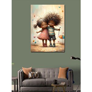 Kanvas Tablo Minik Arkadaşlar 50x70 cm
