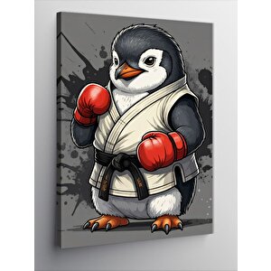 Kanvas Tablo Boksör Penguen 50x70 cm