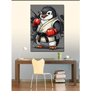 Kanvas Tablo Boksör Penguen 50x70 cm