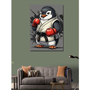 Kanvas Tablo Boksör Penguen 50x70 cm