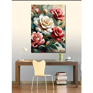 Kanvas Tablo Beyaz Güller 70x100 cm