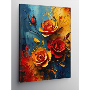 Kanvas Tablo Renkli Güller 50x70 cm