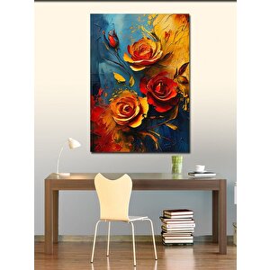 Kanvas Tablo Renkli Güller 50x70 cm