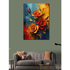 Kanvas Tablo Renkli Güller 50x70 cm