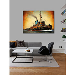 Kanvas Tablo Rumorkör Tekne 100x140 cm