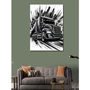 Kanvas Tablo Hızlı Kamyon 50x70 cm
