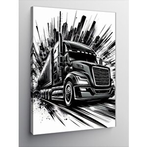 Kanvas Tablo Hızlı Kamyon 70x100 cm