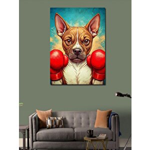 Kanvas Tablo Boksör Chihuahua Köpeği