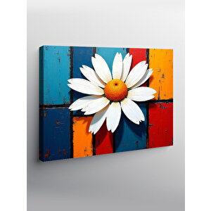 Kanvas Tablo Papatya Sanatsal Renkler 50x70 cm