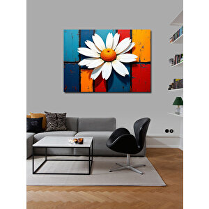 Kanvas Tablo Papatya Sanatsal Renkler 50x70 cm