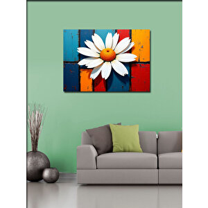 Kanvas Tablo Papatya Sanatsal Renkler 50x70 cm