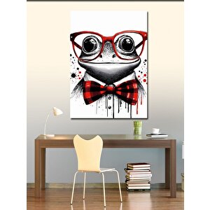 Kanvas Tablo Papyonlu Kurbağa 70x100 cm