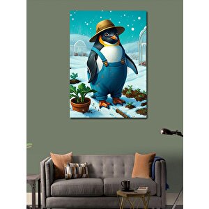 Kanvas Tablo Bahçıvan Penguen 70x100 cm