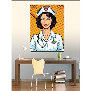 Kanvas Tablo Retro Hemşire 50x70 cm