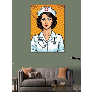Kanvas Tablo Retro Hemşire 50x70 cm