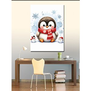 Kanvas Tablo Üşüyen Penguen 100x140 cm