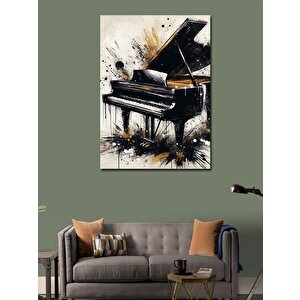 Kanvas Tablo Renkler İçinde Piyano 70x100 cm