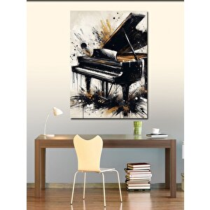 Kanvas Tablo Renkler İçinde Piyano 50x70 cm