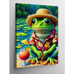 Kanvas Tablo Hawaii Kurbağası 70x100 cm