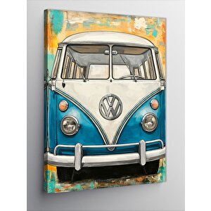 Kanvas Tablo Retro Minibüs 100x140 cm